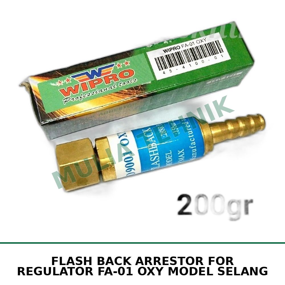 FLASH BACK ARRESTOR FOR REGULATOR FA-01 OXY MODEL SELANG