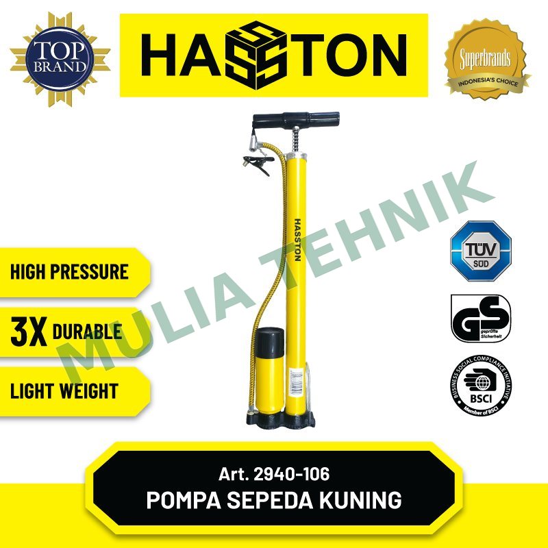 POMPA SEPEDA TABUNG MANUAL DENGAN METER