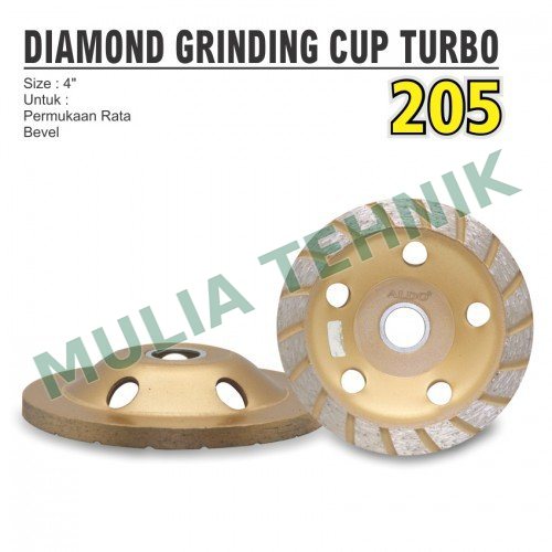 DIAMOND GRINDING CUP 4" (205) TURBO ALDO