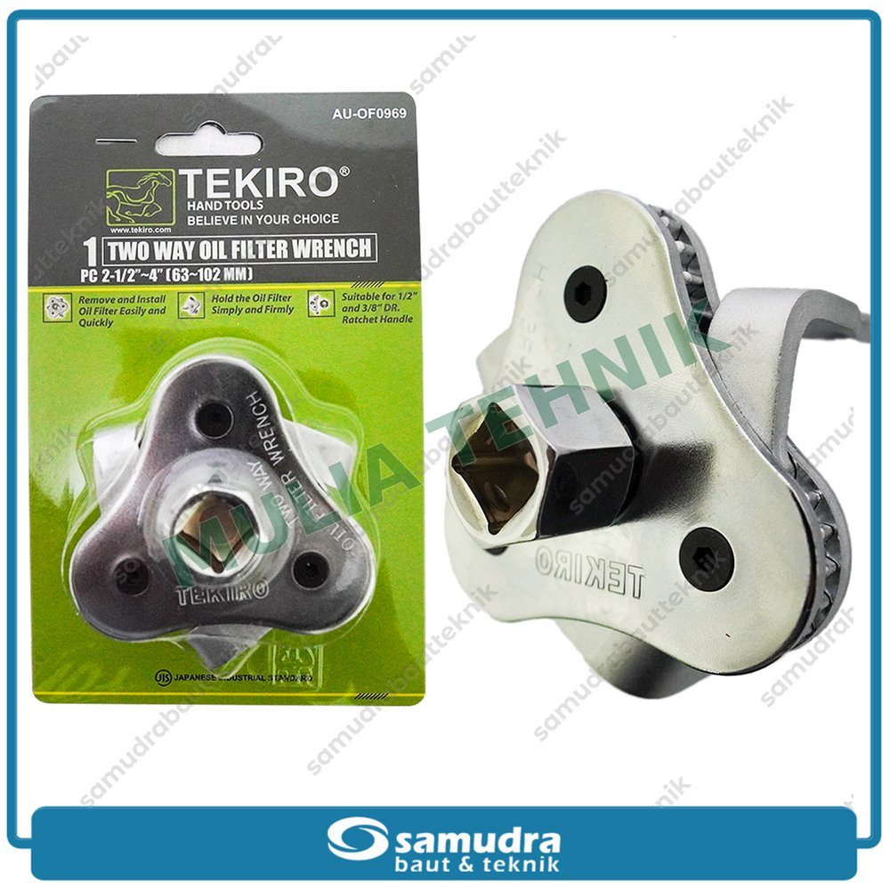 KUNCI OIL FILTER TIPE DUA ARAH 63 - 102 MM TEKIRO