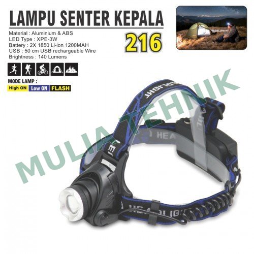 LAMPU SENTER KEPALA 216 ALDO