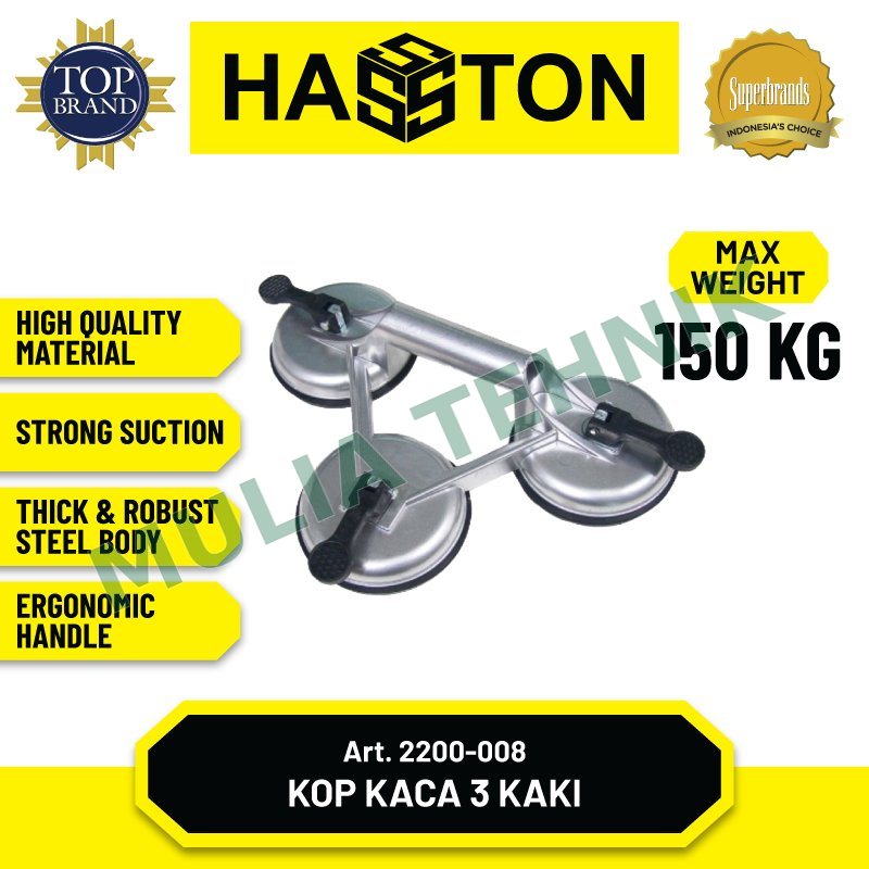 KOP KACA 3 KAKI BESI HASSTON