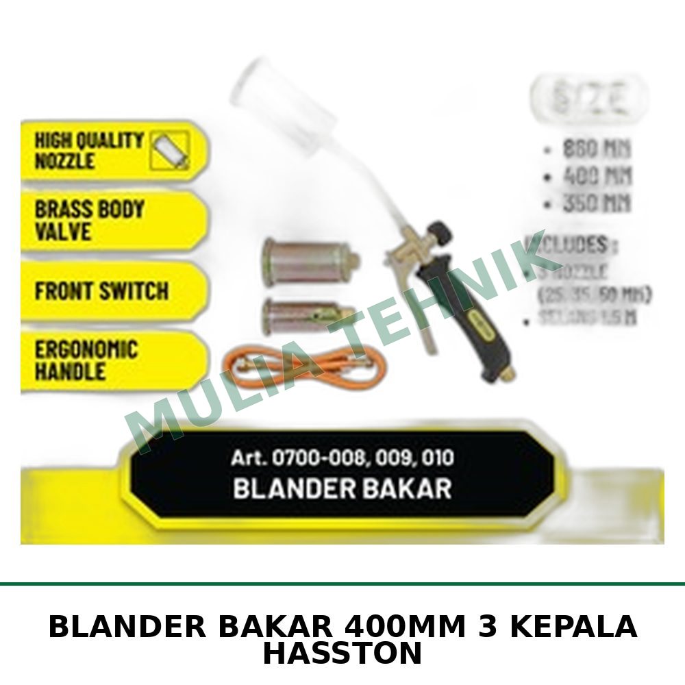 BLANDER BAKAR 400MM 3 KEPALA HASSTON