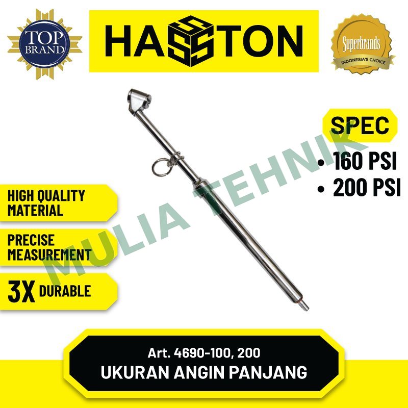 UKURAN TEKANAN ANGIN 200 PSI HASSTON