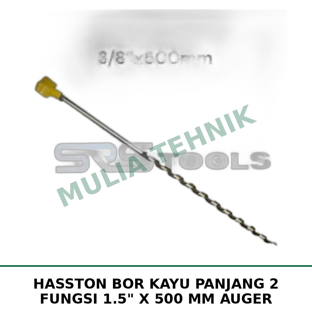 HASSTON BOR KAYU PANJANG 2 FUNGSI 1.5" X 500 MM AUGER