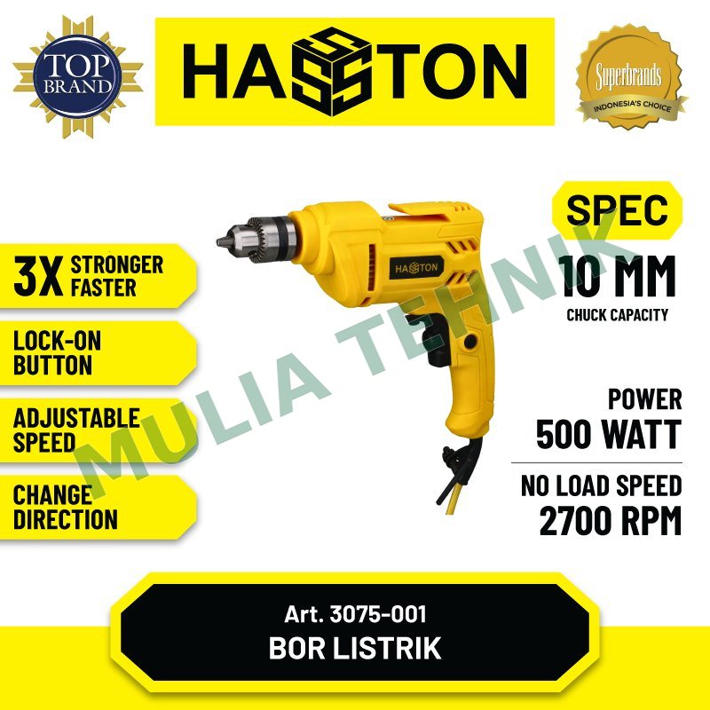 HASSTON BOR LISTRIK 10 MM