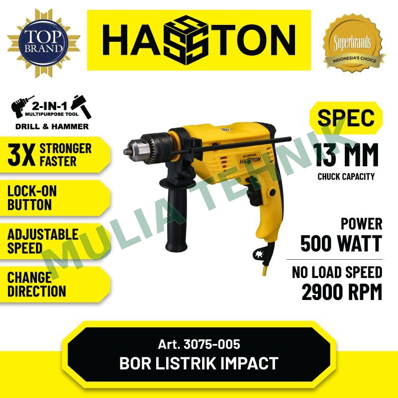 HASSTON BOR LISTRIK 13 MM
