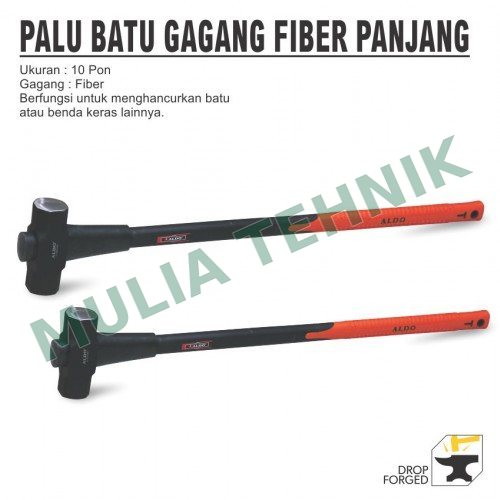 PALU BATU GAGANG FIBER PANJANG 10 PON ALDO