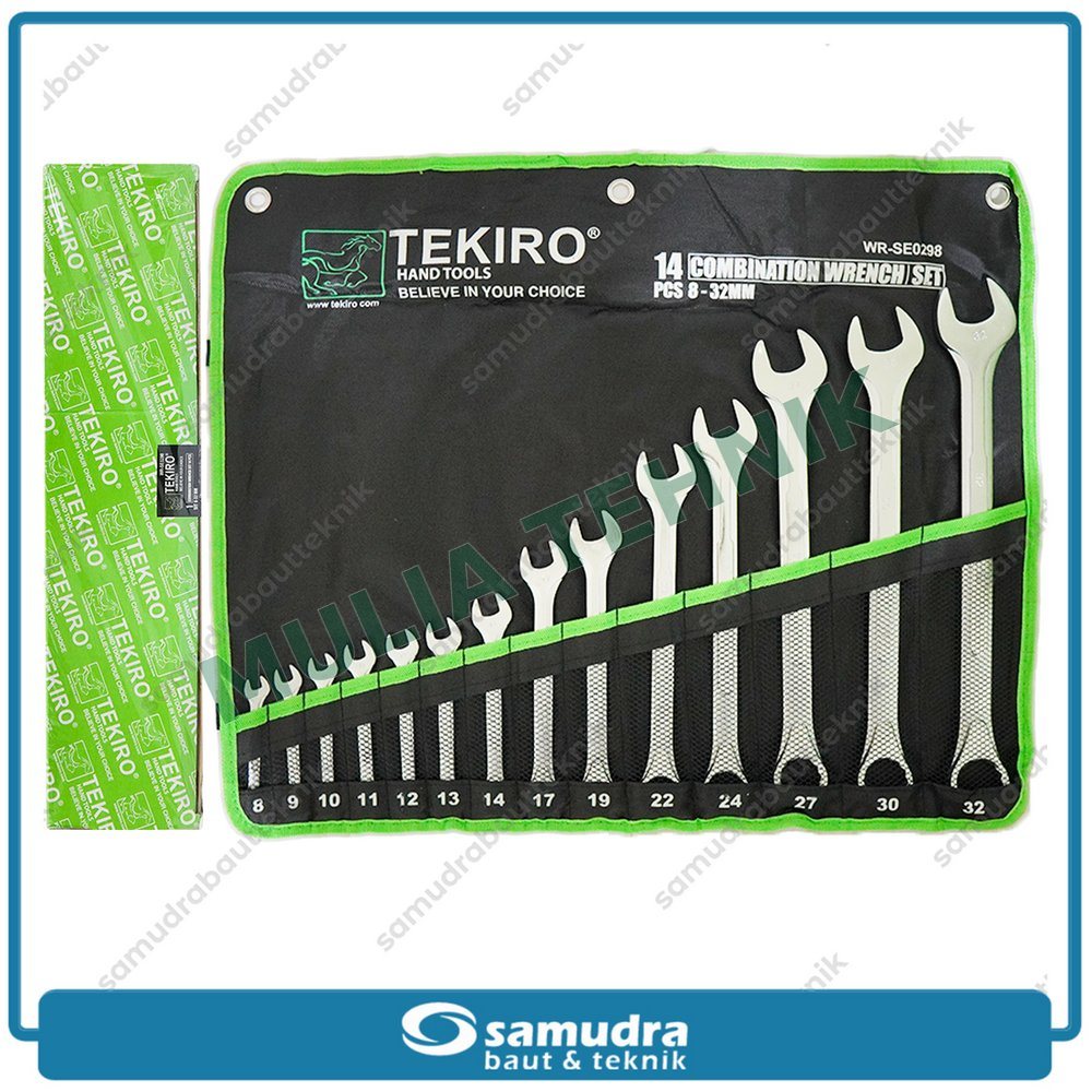 KUNCI RING PAS SET 14 PCS (8 - 32 MM) TEKIRO