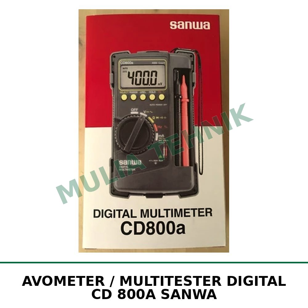 AVOMETER / MULTITESTER DIGITAL CD 800A SANWA