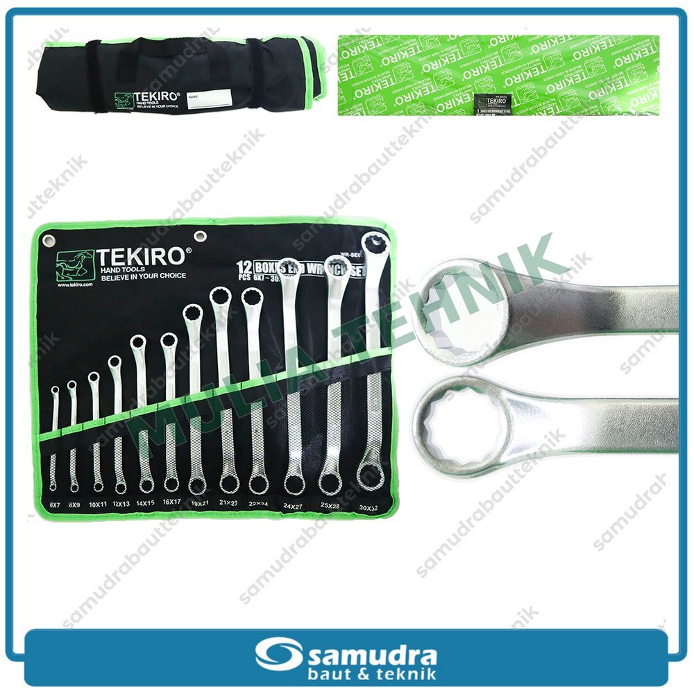 KUNCI RING SET 12 PCS (6 - 32 MM) TEKIRO