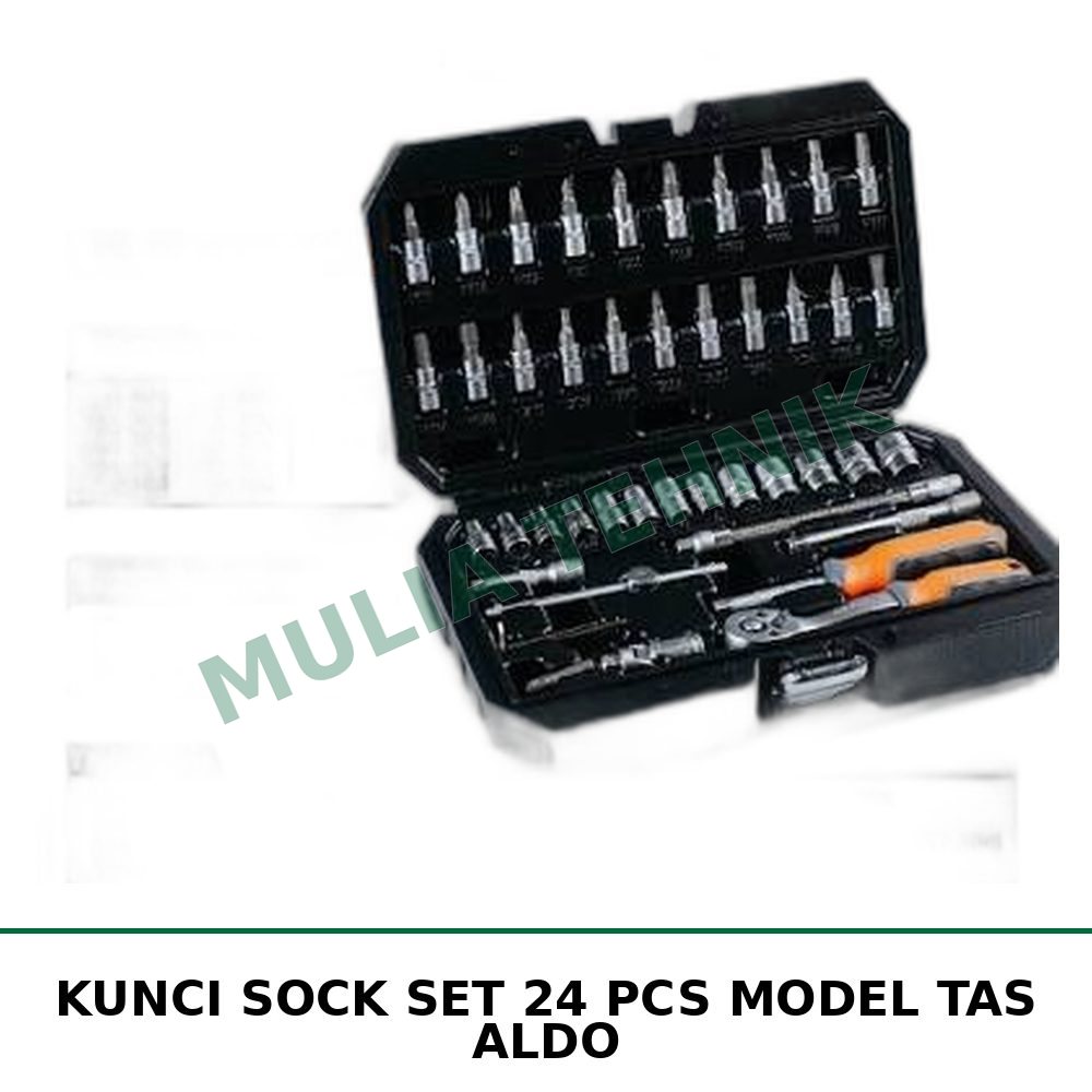 KUNCI SOCK SET 24 PCS MODEL TAS ALDO
