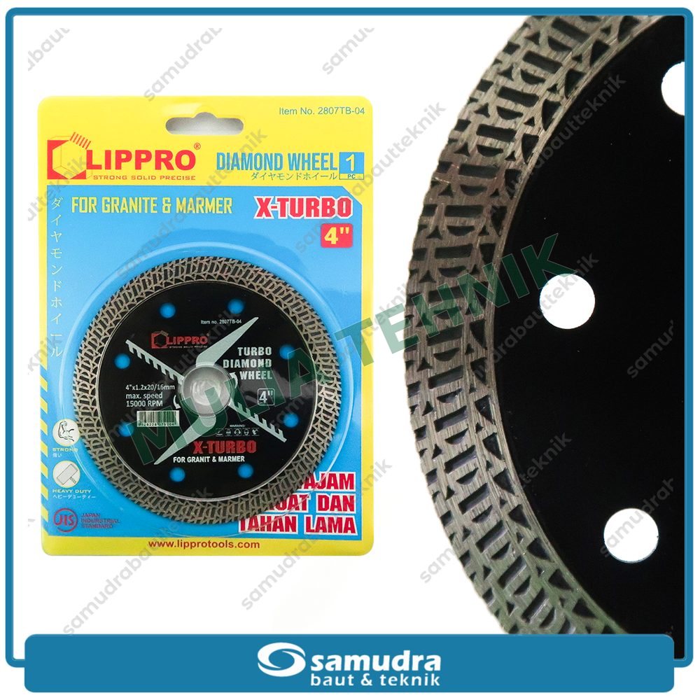 DIAMOND WHEEL 4" X-TURBO LIPRO